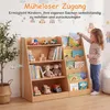 Kinderbücherregal mit 4 Ablagen und verstecktem Stauraum, Produktbild-Vorschau 4