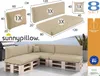 Palettenkissen für Palettenmöbel - 8er Set - Produktbild-Vorschau 2