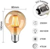 Edisonova vintage žárovka, Edisonova LED žárovka teplá bílá Náhled obrázku produktu 2
