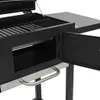 vidaXL 3-in-1 Outdoor-Pizzaofen & Grill Schwarz Produktbild-Vorschau 4