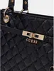 Guess Jeans cabas Idra Noel noir matelassé 4G, doré Voir les images du produit 6