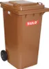Müllgroßbehälter 240l HDPE braun fahrbar,n.EN 840 SULO Produktbild-Vorschau 2
