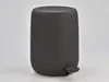 A black pedal bin against a white background. Produktbild-Vorschau