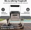 A chair with a weight on it, placed on a wooden deck next to a pool. Anteprima dell’immagine prodotto