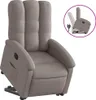 vidaXL Relaxsessel mit Aufstehhilfe Taupe Stoff Produktbild-Vorschau 1