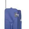 A close-up view of a blue suitcase with a combination lock. Anteprima dell’immagine prodotto