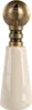 Clayre & Eef Türknauf 2x2x7 cm Beige Keramik Produktbild-Vorschau 1