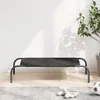 vidaXL Lit pour chien Rehaussé Noir 90x50x20 cm Tissu Voir les images du produit 2
