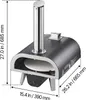 VEVOR forno per pizza da esterno 304,8 mm / 12 pollici Anteprima dell’immagine prodotto 8