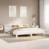 vidaXL Massivholzbett ohne Matratze Weiß 200x200 cm Produktbild-Vorschau 2