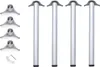 Tischbeine Edelstahl V2A 4er Set Höhe 710 mm TFD23 Produktbild-Vorschau 1