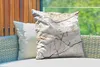 MuchoWow® Outdoor Kissen - Marmor - Weiß - Braun - 60x60 cm Produktbild-Vorschau 3