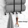 Handtuchhalter, Wand Handtuchhalter, mit 5 Handtuchhaken, Produktbild-Vorschau 7