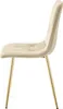 Sedia LIBRA - velluto beige chiaro / gambe color oro x 3 Anteprima dell’immagine prodotto 5