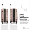 Devillo® Kofferset 4tlg. S-M-L-XL, Champagner - Trolley Produktbild-Vorschau 7