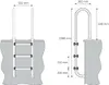 Bc-elec - PL003 Scaletta per piscina a 3 pioli in acciaio Anteprima dell’immagine prodotto 4