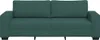 vidaXL Divano a 3 posti Verde scuro 220x77x82 cm Tessuto Anteprima dell’immagine prodotto 4