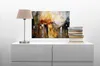 Leinwandbild Kunst 50 x 70 cm - Wandbild Braun Grau - Produktbild-Vorschau 2