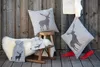 Kissenhülle Hirsch Struktur Farbe Braun 50x50cm von David Produktbild-Vorschau 3