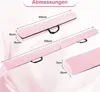 Diagrams showing the dimensions of a pink gymnastics beam. Náhled obrázku produktu