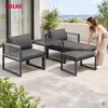 Melko sedací souprava hliníková balkonová souprava lounge Náhled obrázku produktu 12