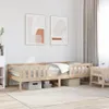 vidaXL Postel z masivu bez matrace 100x200 cm borovice Náhled obrázku produktu 2