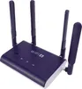 A purple and white WiFi6 wireless router with four antennas is shown against a white background. Náhled obrázku produktu