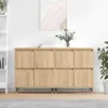 vidaXL Credenze, 2 pezzi, rovere Sonoma, materiale in legno Anteprima dell’immagine prodotto 1