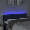 LED Kopfteil Blau 160x7x78/88 cm Stoff Produktbild-Vorschau 3
