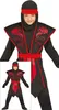Ninja Krieger Kostüm Schwarz Rot Drachen Kampfaction Produktbild-Vorschau 6