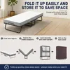 QEENTOE Opklapbed, gastenbed, 200x90 cm, zwart, metalen Productafbeelding-voorbeeld 4