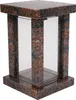 Viereckige Grablampe aus Granit Gneis, Höhe 22 cm, Breite Produktbild-Vorschau 1
