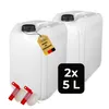 ABACUS® 2x5 Liter Wasserkanister Natur Chemiekanister Produktbild-Vorschau 1