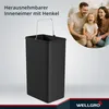 WELLGRO Treteimer 3x15L Silber – Edelstahl mit Softclose & Produktbild-Vorschau 7