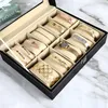 Černý box na hodinky na 10 kusů hodinek Organizér na 10 ks Náhľad obrázku produktu 4