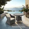 tectake® Aluminium Rattansessel wetterfest und UV-beständig Produktbild-Vorschau 7