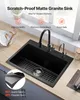 SucceBuy lavello da cucina in granito (635 x 559 x 254 mm) Anteprima dell’immagine prodotto 2