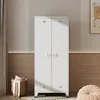 Armoire 'Hankasalmi' acier 180 x 90 x 40 cm blanc Voir les images du produit 2