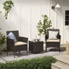 SONGMICS (3-tlg) Balkonmöbel, Gartenlounge-Set, aus Produktbild-Vorschau 3