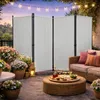 Paravent 4 Teilig 165 x 220 cm Weiß - Garten & Balkon Produktbild-Vorschau 10