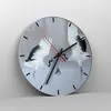 Wanduhr - Rund - Glasuhr - Kraniche kämpfen tanzen - Produktbild-Vorschau 4