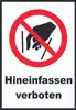 Hineinfassen verboten Schild A0 (841x1189mm) Produktbild-Vorschau 1