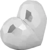 Mauro Ferretti Vase Herz 19x9x18 cm silber Produktbild-Vorschau 2
