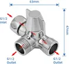 3-cestný prepínací ventil pre sprchu, adaptér G1/2" T, Náhľad obrázku produktu 2