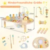 COSTWAY Aktivitätstisch Holz, Baby Montessori Spieltisch Produktbild-Vorschau 3