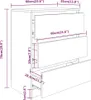 vidaXL Príborník Grey Sonoma 60x35x76 cm odvodený výrobok z Náhľad obrázku produktu 7