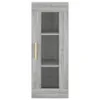 vidaXL Highboard Grau Sonoma 34,5x34x180 cm Holzwerkstoff Produktbild-Vorschau 6