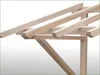 Close-up view of a wooden roof structure, likely part of a canopy or awning. Podgląd zdjęcia produktu