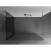 Mexen Kioto Duschwand Walk-in 140 x 80 cm, schwarzes Produktbild-Vorschau 4