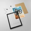 Gerahmtes Poster - Schwarzer Rahmen - Fahrrad Sport Helm - Produktbild-Vorschau 4